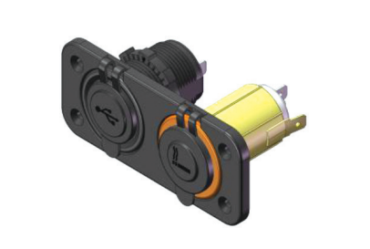 USB ve Çakmak Soketi  USB 12-24 Volt - Çakmak 12 Volt