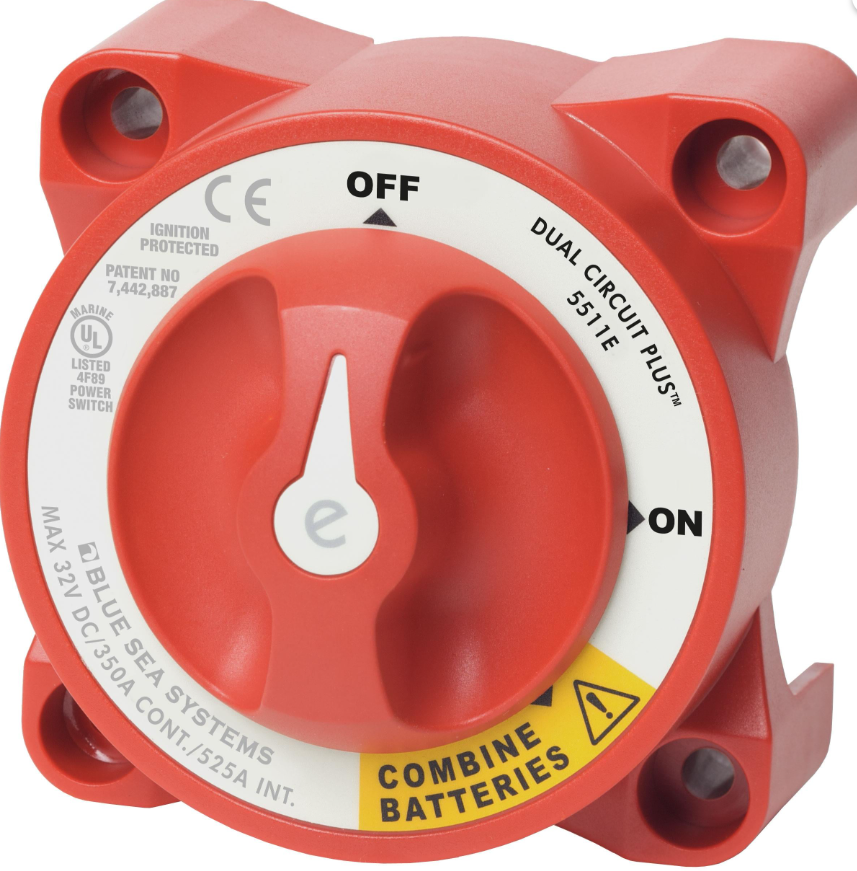 Blue Sea Systems Dual Circuit Plus Akü Şalteri 5511E