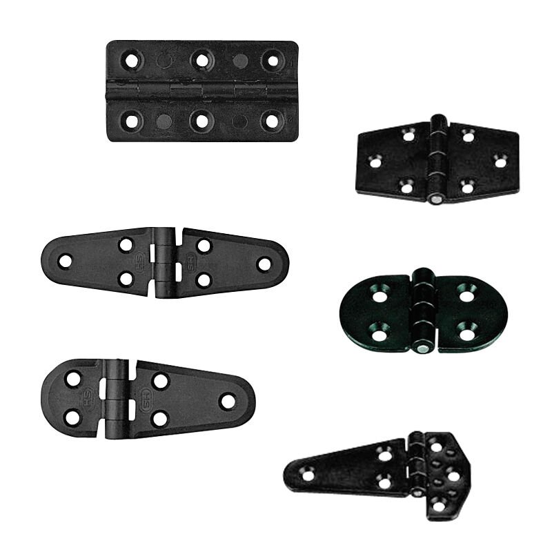 Hinge Polyamide, Semi-Oval, 90x40x4.5mm, White