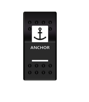 Switch (On)-Off-(On) 12-24V Çapa Irgatı