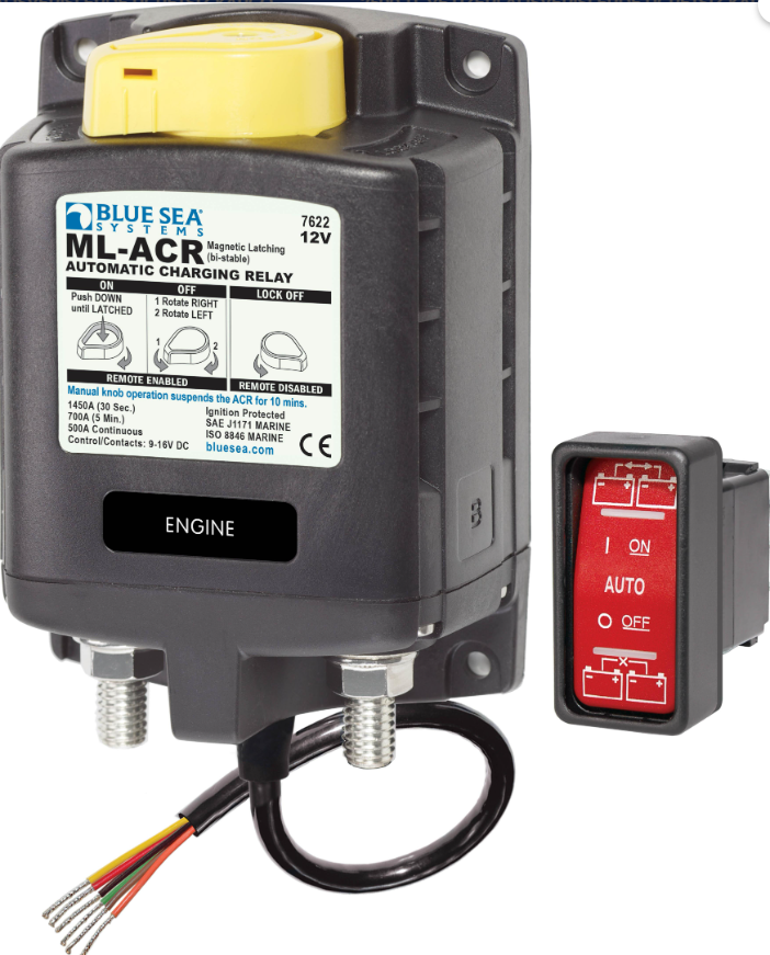 Blue Sea Systems ML-ACR Otomatik Şarj Rölesi 12V/500A 7622