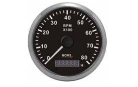 Devir Göstergesi Siyah 8000 rpm