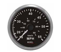 Sürat Göstergesi Siyah 55 mph