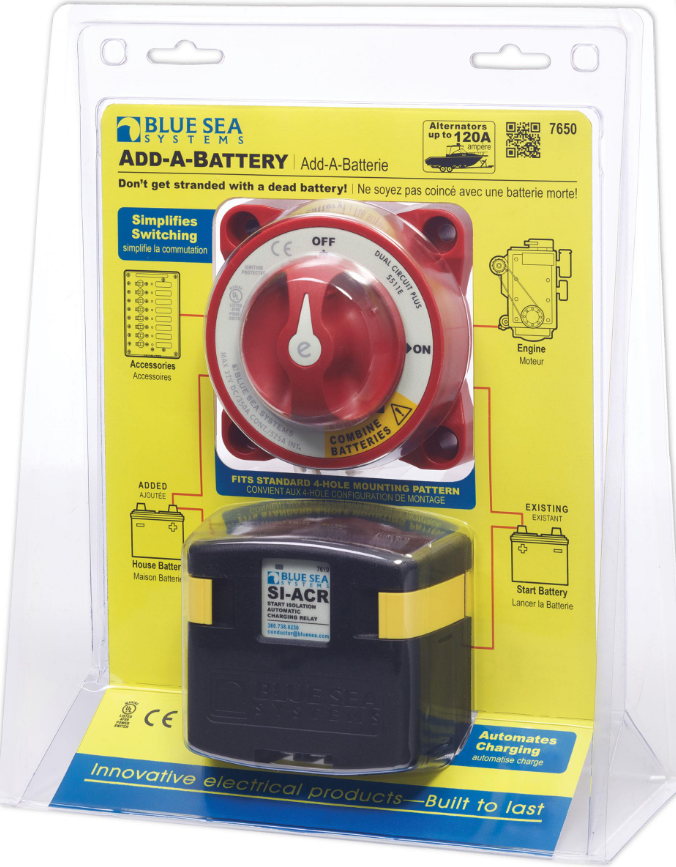 Blue Sea Systems Akü Ekleme Kiti 120A 7650