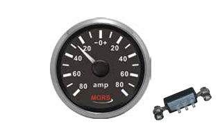 Ampermetre Siyah 12-24 V  Ø: 55 mm