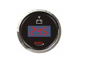 Dijital Voltmetre Siyah  12-24 V