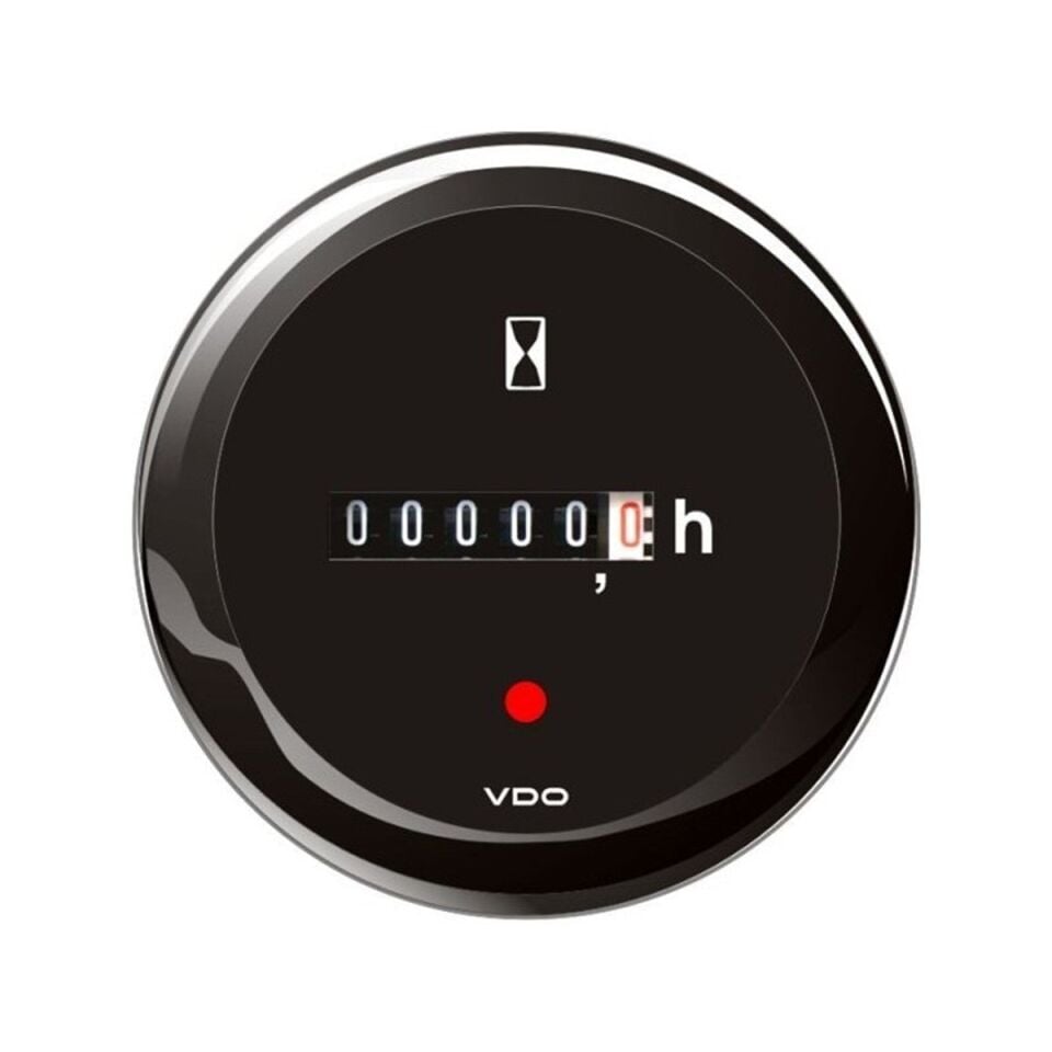 VDO Motor saat sayacı siyah 52mm VL - A2C59510876