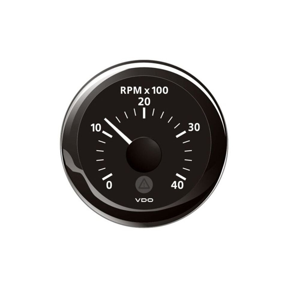 VDO Takometre siyah 4000 devir, 52mm