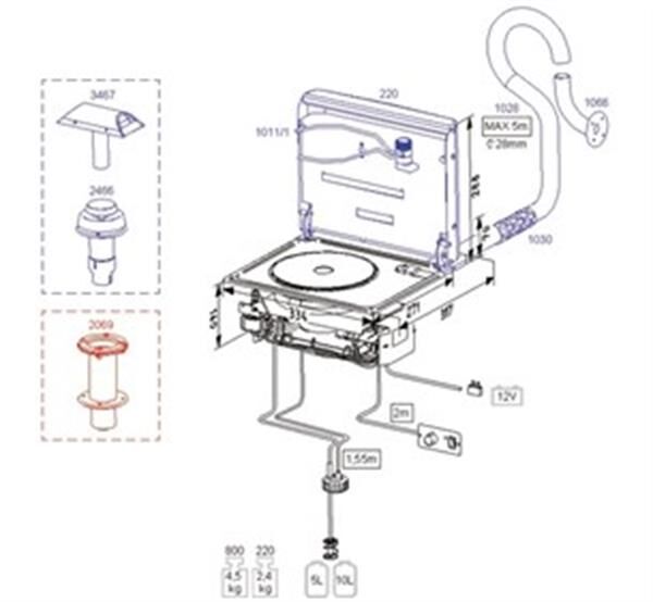 1011/1, 800 modeli için tencere tutucu