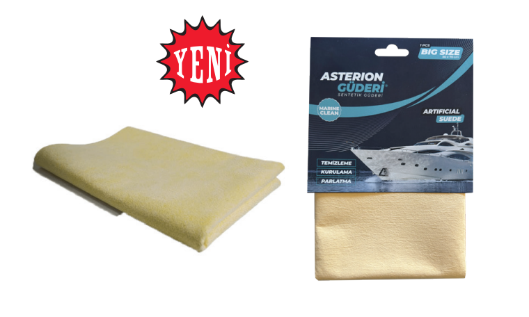 Güderi Temizlik Bezi 50x70 cm, 180 gr Mavi ve Sarı Renkleri Mevcuttur