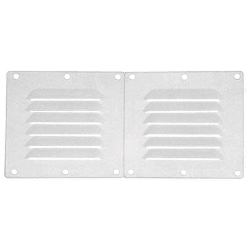 Vent. Shaft Grilles Cover, Double, 258x118x6,5mm, Black