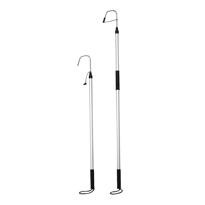 Aluminyum Balık Kancası . Çap Ø25mm, L.1370mm & Inox kanca Ø8mm x W.100mm