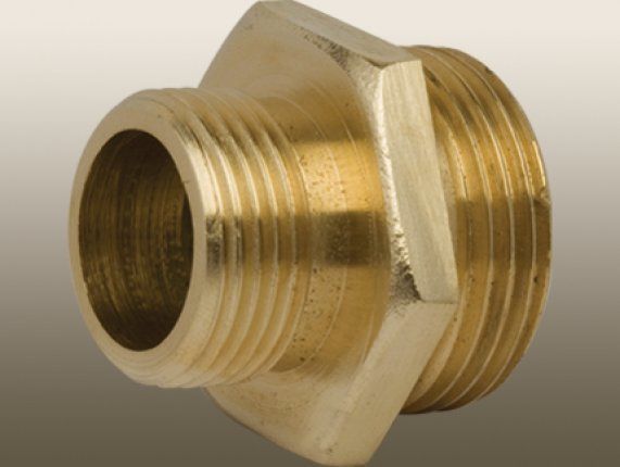 ASEL METAL Sarı Orantılı Nipel  1/2x3/8