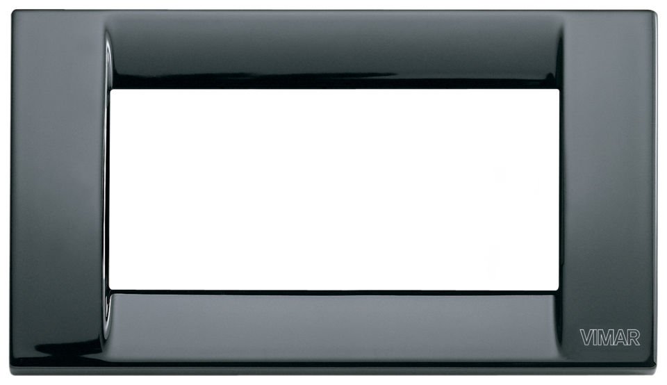 Vimar İdea 16734.11 Dörtlü Siyah Çerçeve