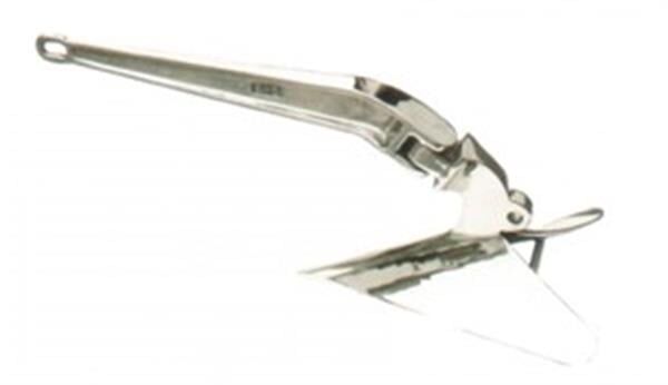 Pulluk tip çıpa, paslanmaz çelik 9KG
