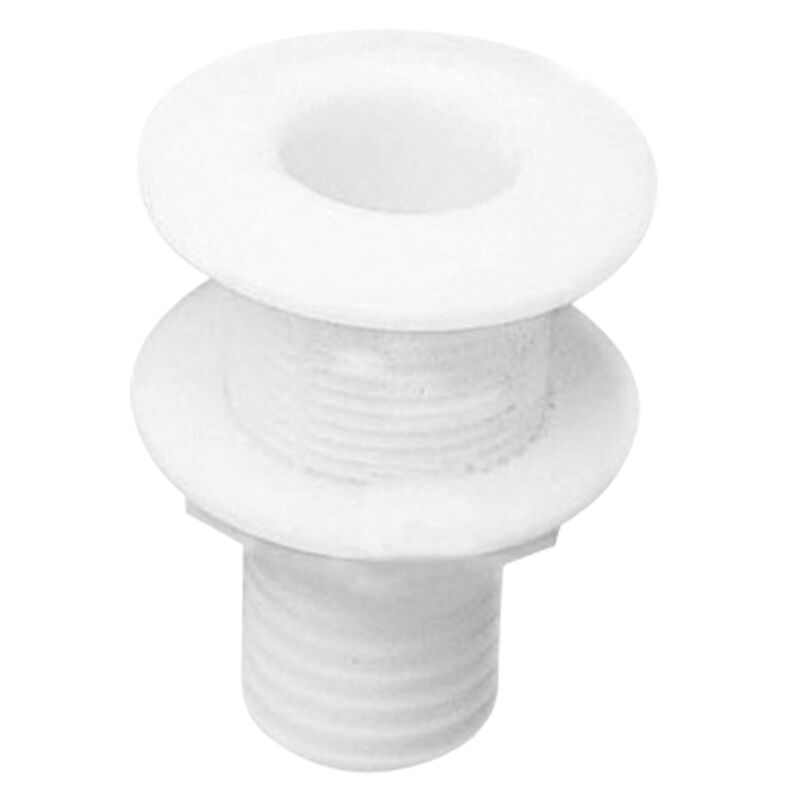 Thru-Hull Fitting 3/4'', w/Hose Barb Ø19mm, White