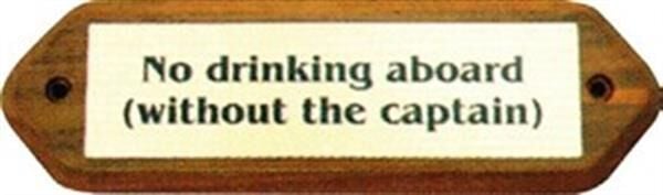 Dekoratif pirinç yazı no drınkıng