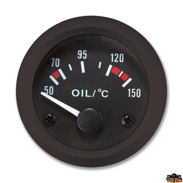 Trem Eco Line Yağ Sıcaklık Göstergesi Siyah Kadran