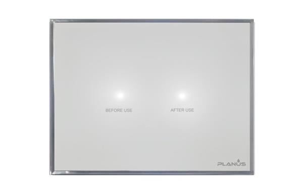 Planus Beyaz Full Glass Touch Panel 2 Butonlu