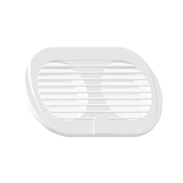 PLASTİK HAVALANDIRMA, Ø3'', 195X105mm, BEYAZ. İKİLİ