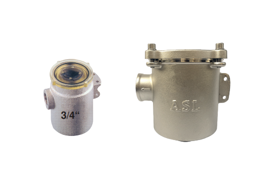 ASEL METAL Deniz Suyu Filtresi Alttan Yandan 3/4''