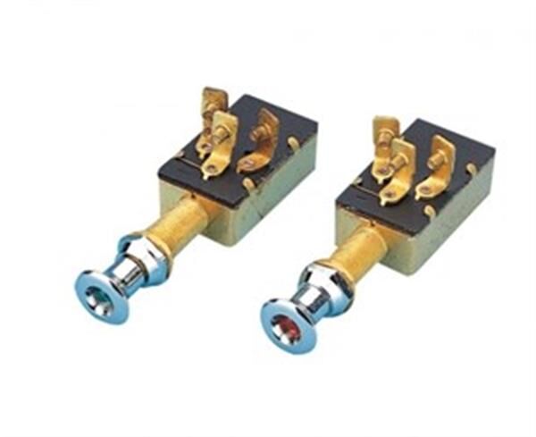 Çekmeli switch yeşil ışıklı 12V/24V