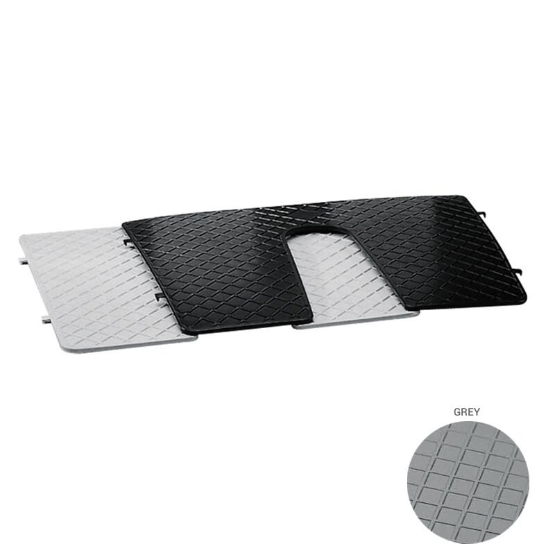 Transom Pad, 450x360mm, w/Cleft, Grey