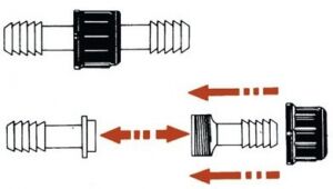 Plastik Hortum Konnektörü Çap 30 mm