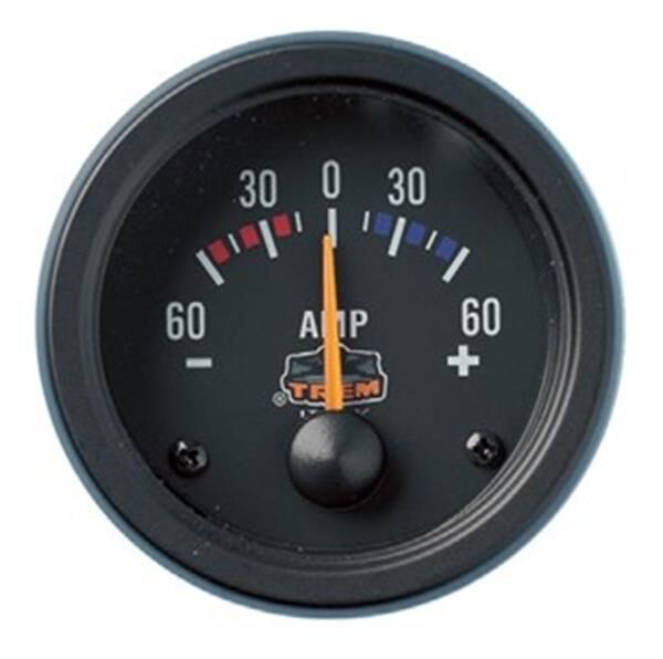 TREM Ampermetre 12V.0-6A Arası Siyah
