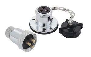 Fiş & Priz Kromaj DC 40 mm 2 Pimli