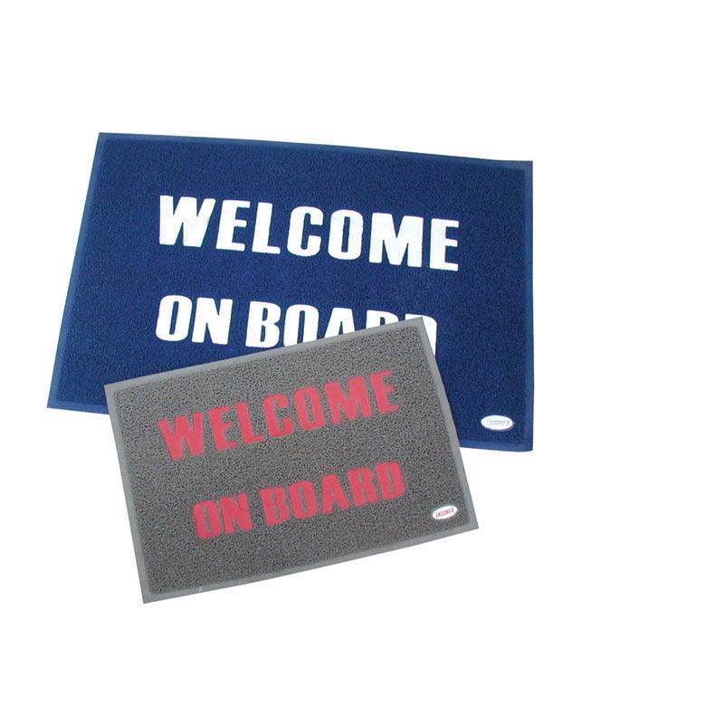 WELCOME'MAT,DESTEK YÜZLÜ,PVC MAVİ 40 X 90CM