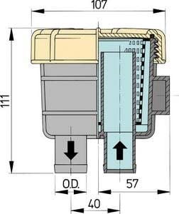 Vetus tip 140 deniz suyu filtresi