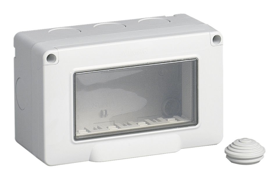 Vimar Plana 14904 4 lü Sıva Üstü Nemliyer IP55