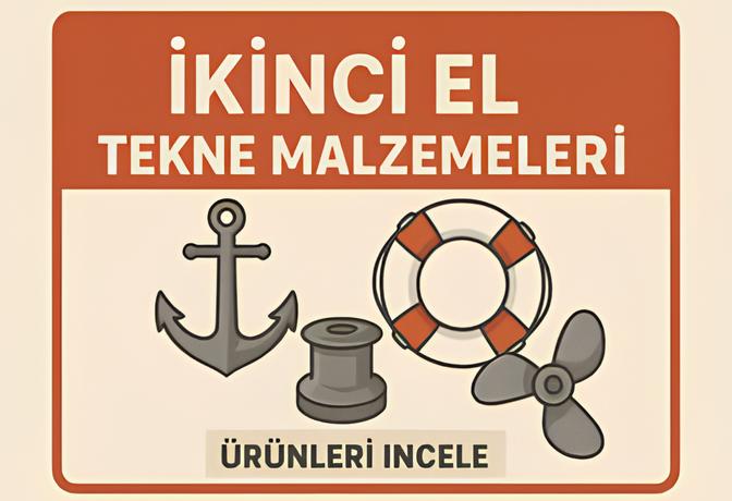 ikinci el tekne malzemeleri